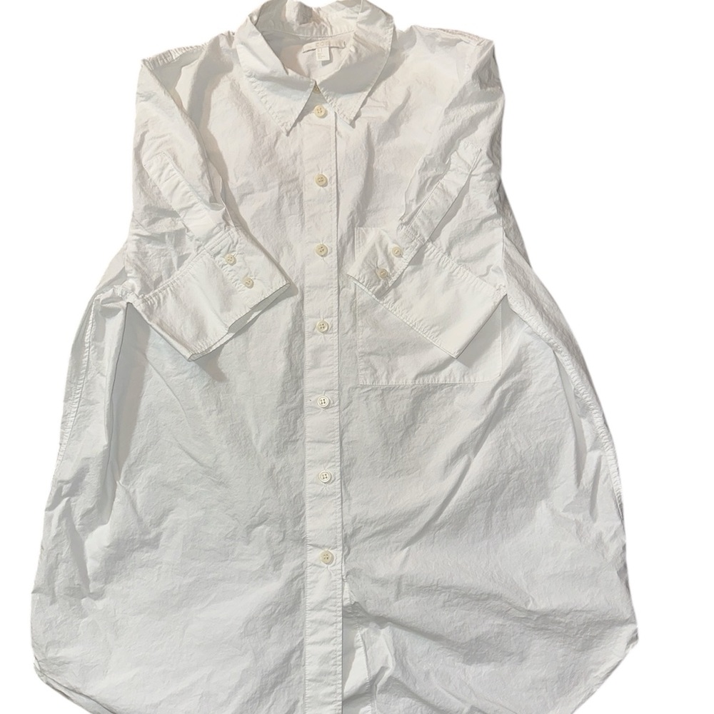 COS White button down Shirt size 8